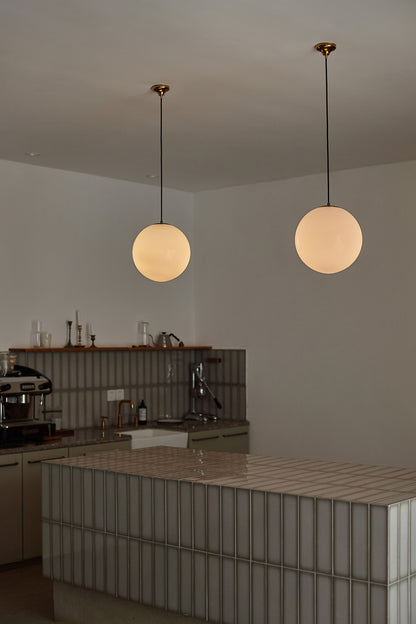 Opaline Milky Glass Pendant Light