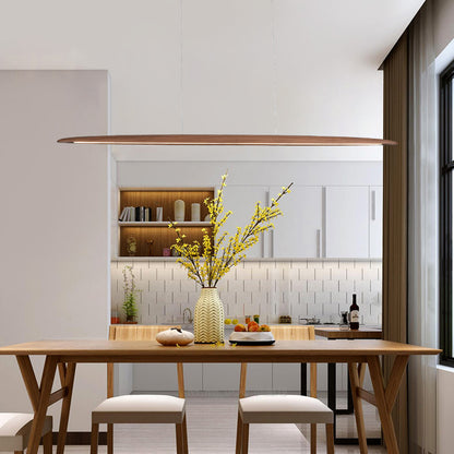 Kayu Minimalist Wood Linear Pendant Light