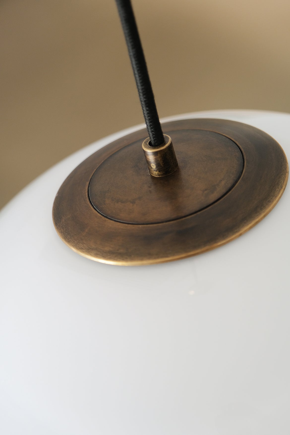 Opaline Milky Glass Pendant Light