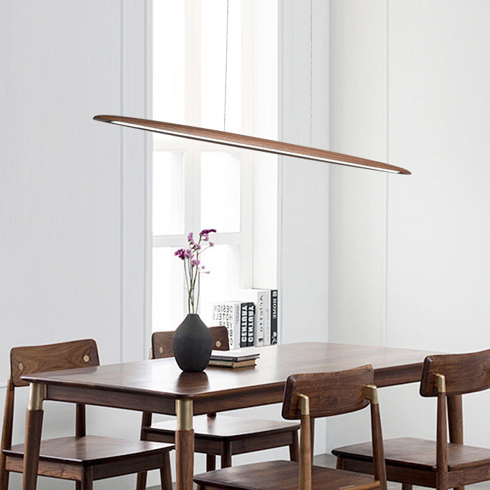 Kayu Minimalist Wood Linear Pendant Light