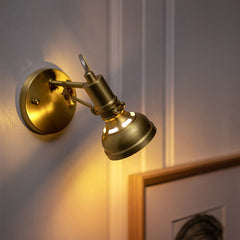 Mill House Short Arm Brass Wall Light