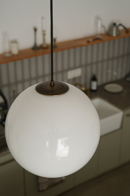 Opaline Milky Glass Pendant Light