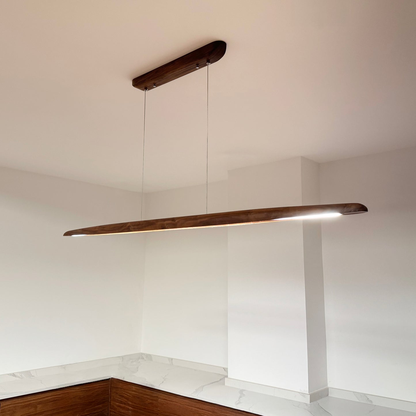 Kayu Minimalist Wood Linear Pendant Light