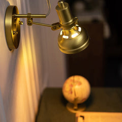 Mill House Short Arm Brass Wall Light