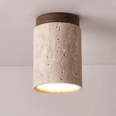 Sonoma Wood And Stone Minimalist Ceiling Light