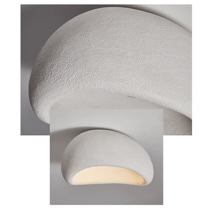 Stucco Textured Pebble Stone Plaster Ceiling Light