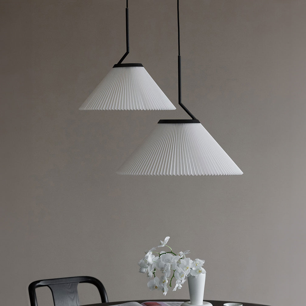 Nobu Pleated Shade Minimalist Pendant Light