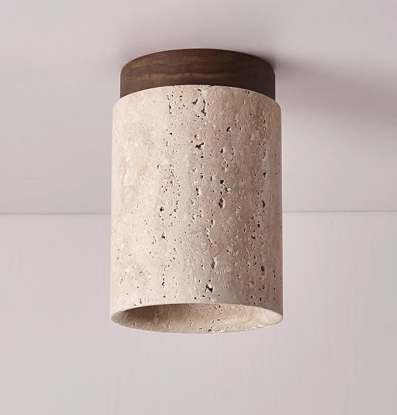 Sonoma Wood And Stone Minimalist Ceiling Light