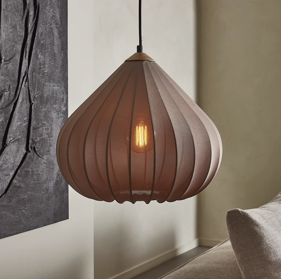 Bouton of the valley fabric pendant light