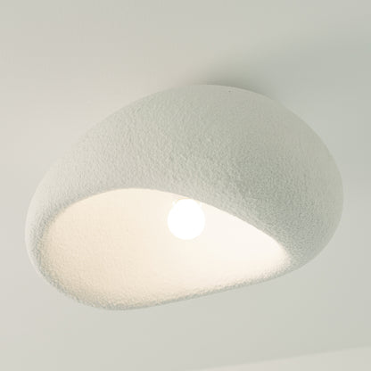 Stucco Textured Pebble Stone Ceiling Light