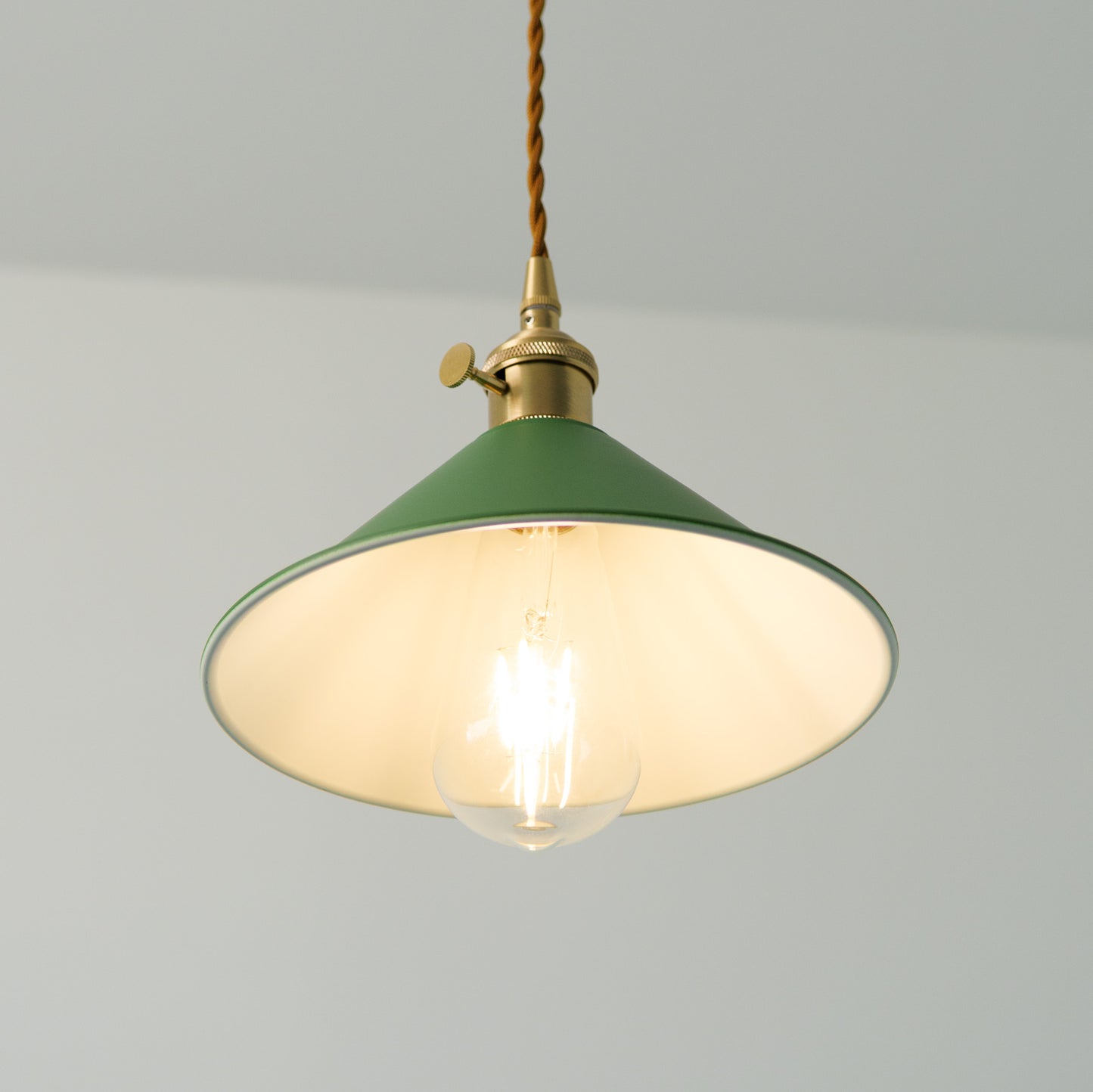 Coloured Cone Shade Industrial Pendant Light