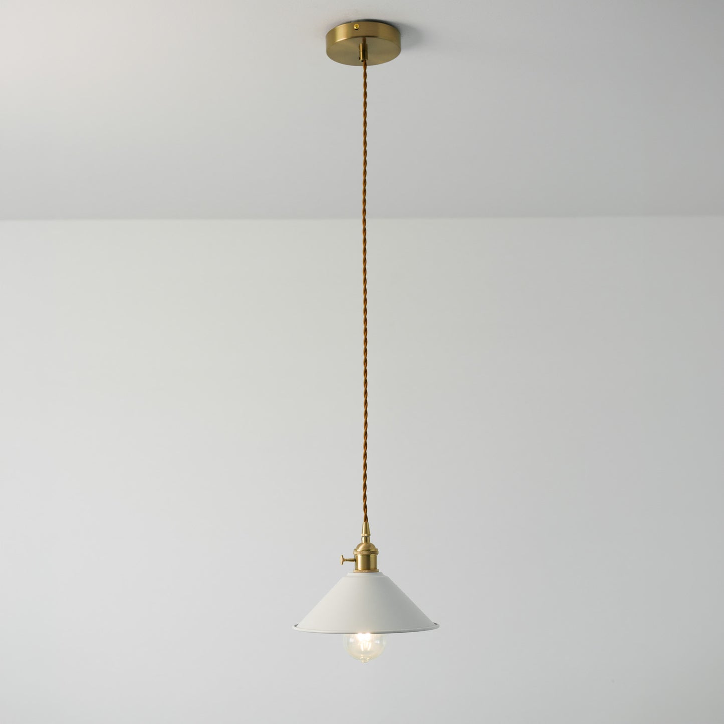 Coloured Cone Shade Industrial Pendant Light