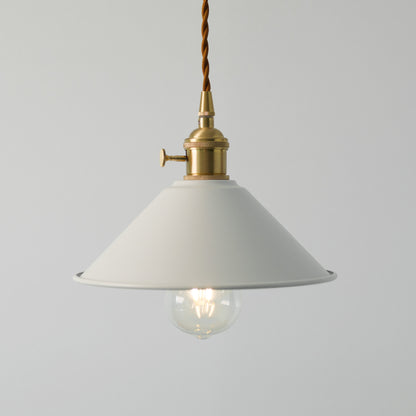 Coloured Cone Shade Industrial Pendant Light