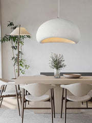 Stucco textured pebble stone plaster pendant light