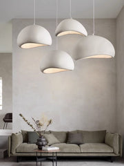 Stucco textured pebble stone plaster pendant light