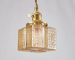 Hubert Glass Art Deco Pendant Light