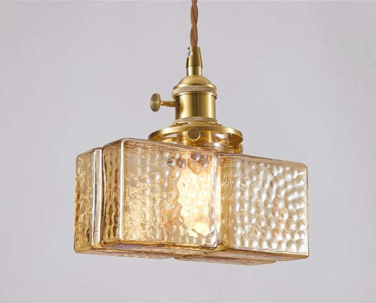 Hubert Glass Art Deco Pendant Light