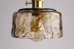 Aurelian Tinted Melted Glass Pendant Light