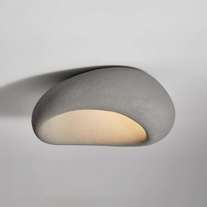 Stucco Textured Pebble Stone Plaster Ceiling Light