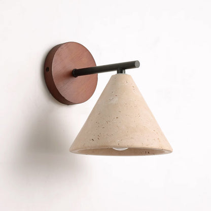 Sonoma Stone Cone Shade Wall Light