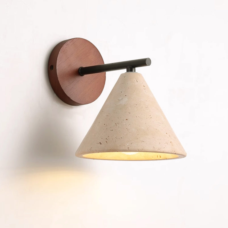 Sonoma Stone Cone Shade Wall Light