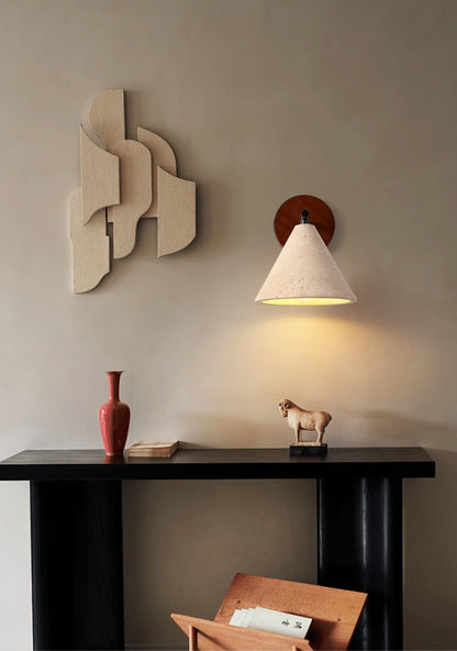 Sonoma Stone Cone Shade Wall Light