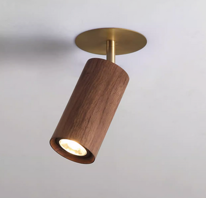 Lux Natural Wood Minimalist Spot Light / Wall Light