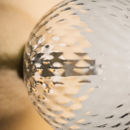 Rund Art Deco Glimmer Glass Wall Light / Ceiling Light
