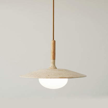 Annadel Sonoma Wood And Stone Japandi Pendant Lights