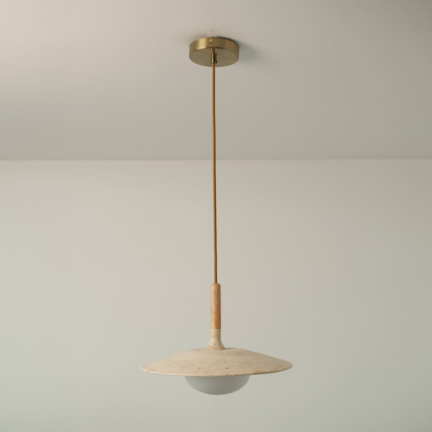 Annadel Sonoma Wood And Stone Japandi Pendant Lights