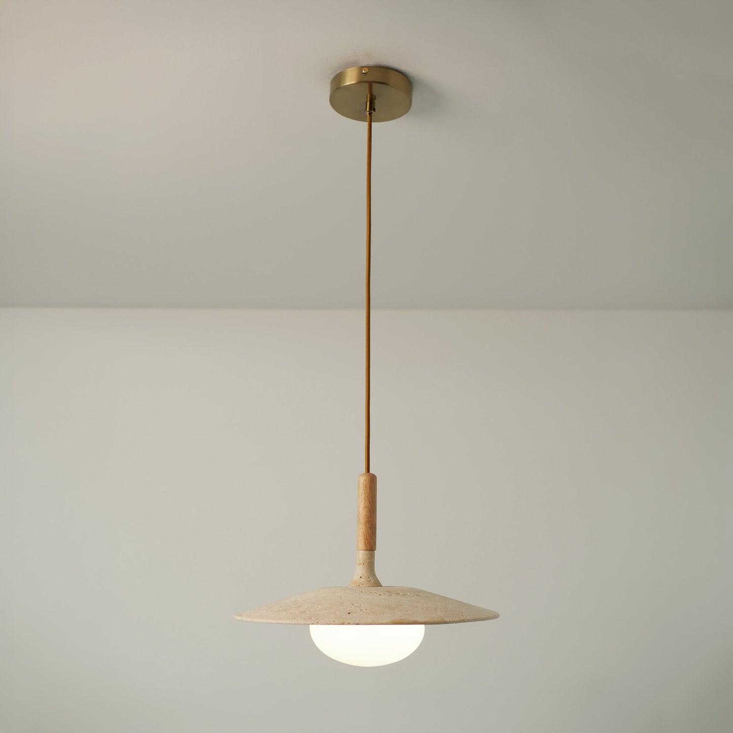 Annadel Sonoma Wood And Stone Japandi Pendant Lights