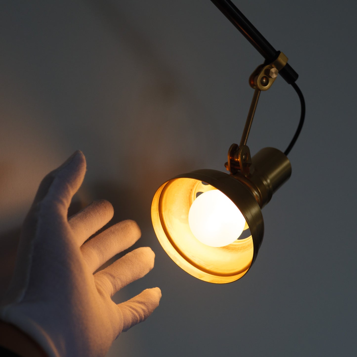 Mill House Long Arm Brass Wall Light