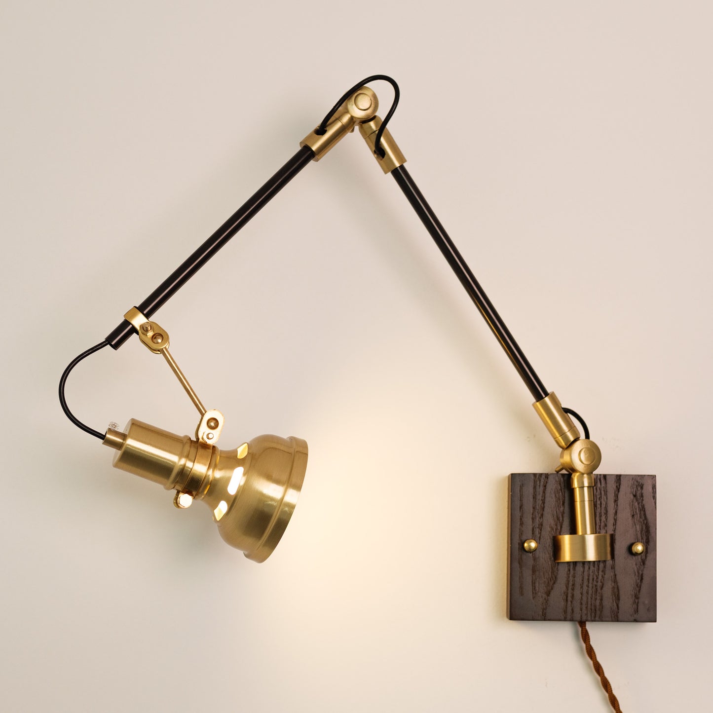 Mill House Long Arm Brass Wall Light