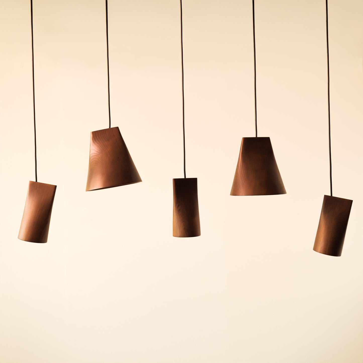 Walnut Solid Wood Minimalist Scandinavian Pendant Light