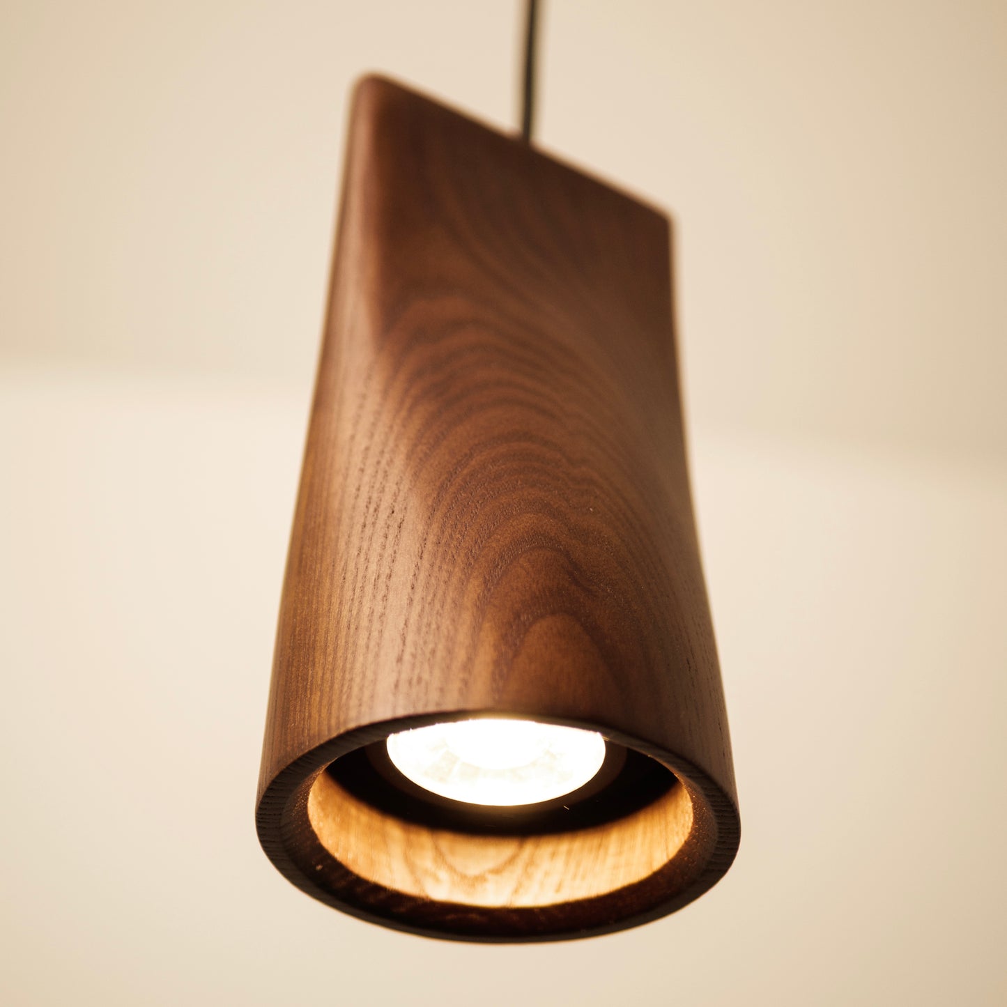 Walnut Solid Wood Minimalist Scandinavian Pendant Light