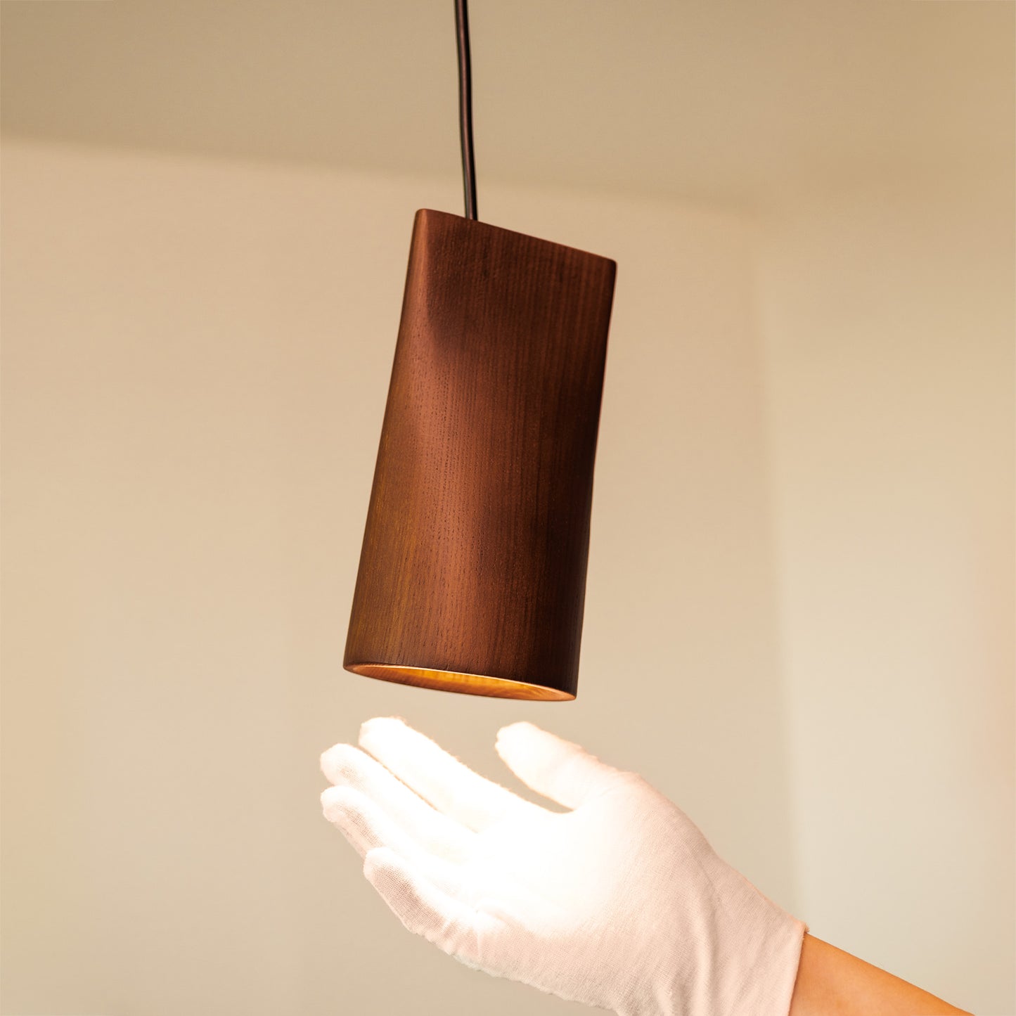 Walnut Solid Wood Minimalist Scandinavian Pendant Light