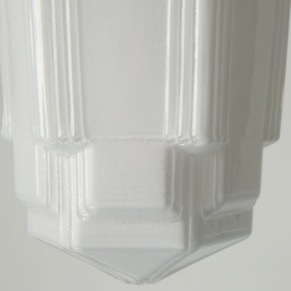 Art Deco A Milk Glass Fixed Ceiling Light