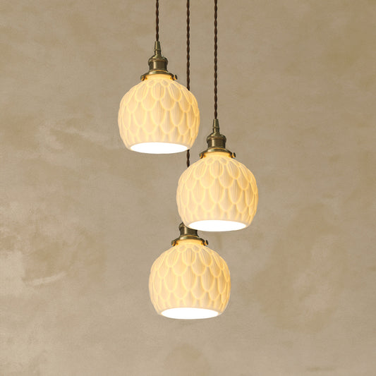 Artichoke Ceramic Porcelain Shade Pendant Light