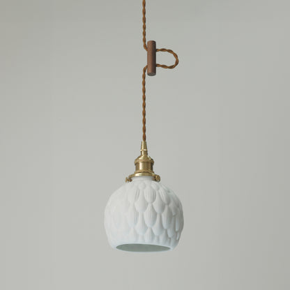 Artichoke Ceramic Porcelain Shade Pendant Light