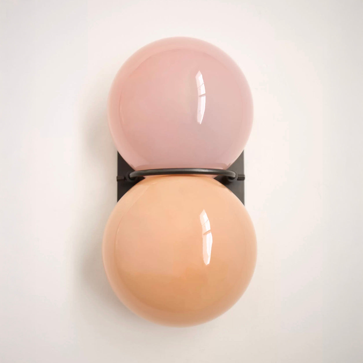 Capella Mid Century Modern Duo Sphere Wall Light Sconce