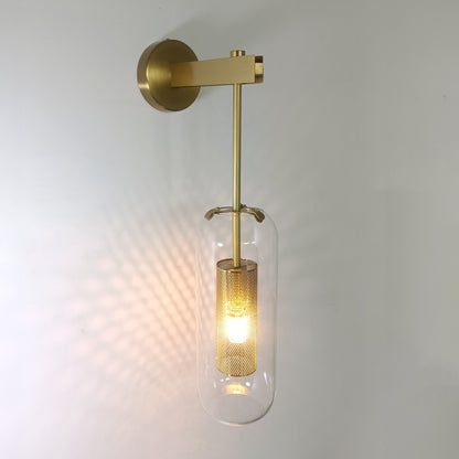 Chiswick Glass Shade Short Arm Wall Light