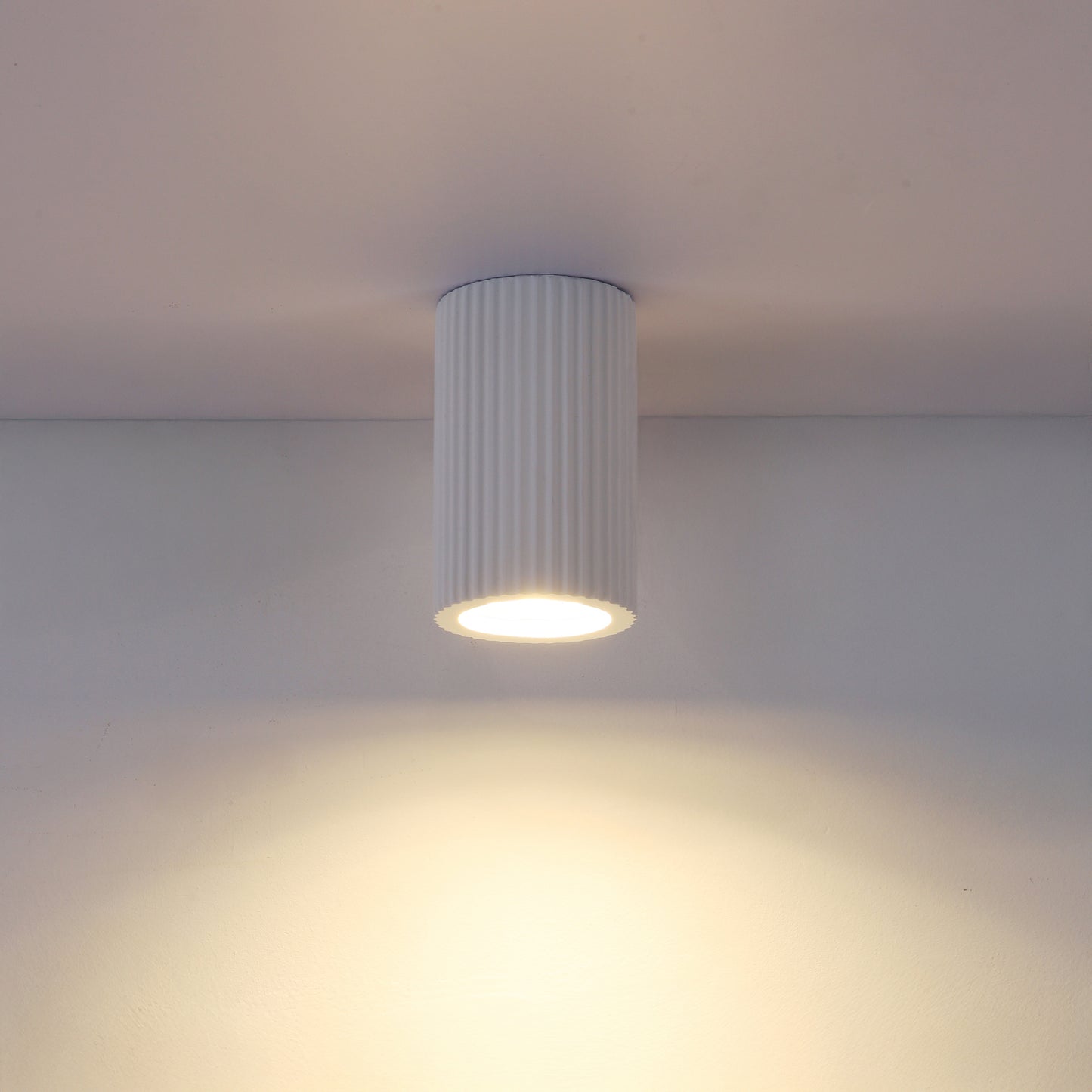 Shiro Fluted Minimalist Contemporary Ceiling Light