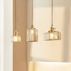 Hubert Glass Art Deco Pendant Light