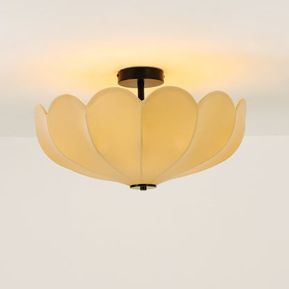 Pivione Handmade Fabric Flower Ceiling Light