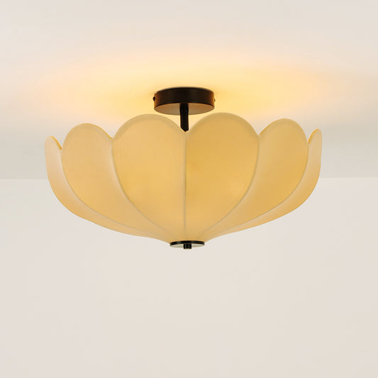 Pivione Handmade Fabric Flower Ceiling Light