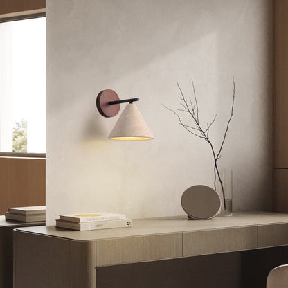 Sonoma Stone Cone Shade Wall Light