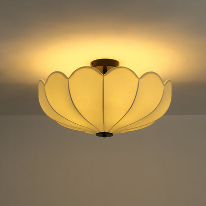 Pivione Handmade Fabric Flower Ceiling Light