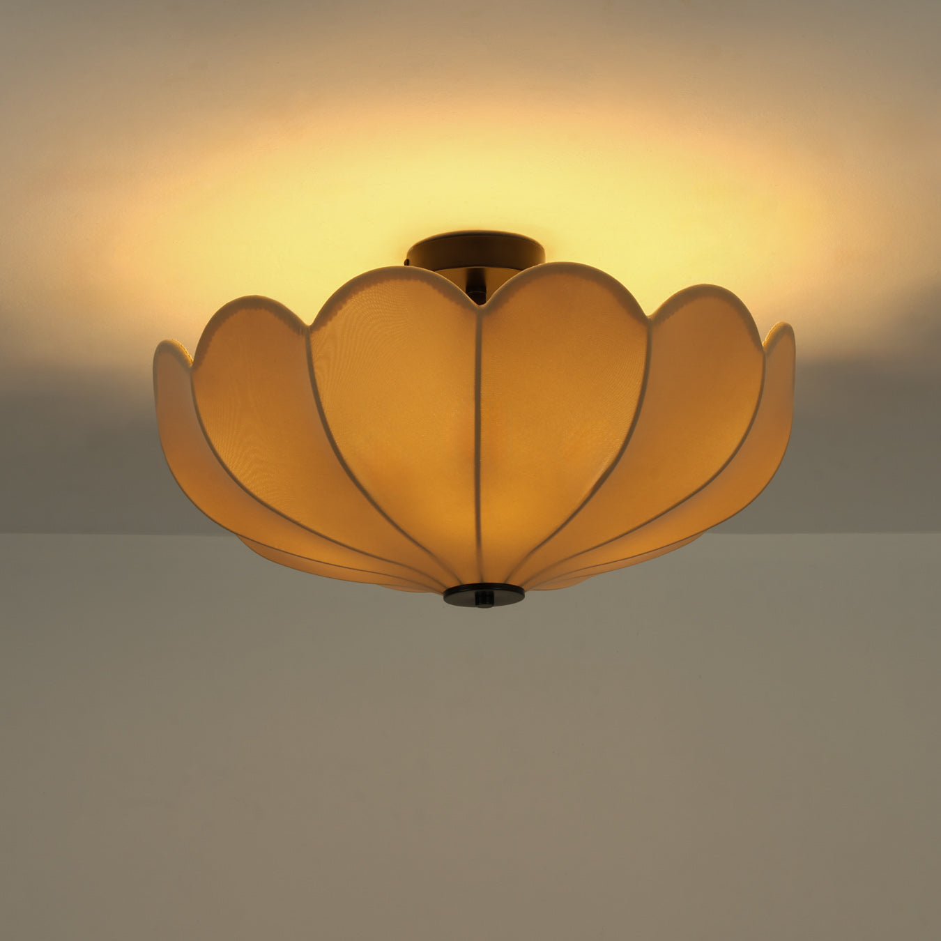 Pivione Handmade Fabric Flower Ceiling Light