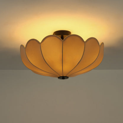 Pivione Handmade Fabric Flower Ceiling Light