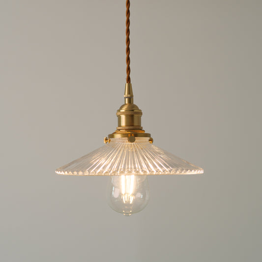 Finch Ribbed Glass Pendant Light